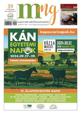 Magyar Mezőgazdaság 2024/39. - 2024.09.25.