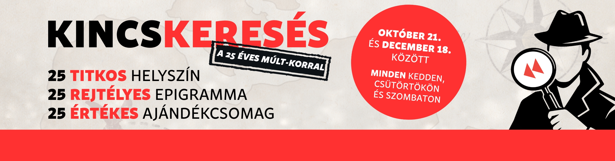 Kincskeresés a 25 éves Múlt-korral