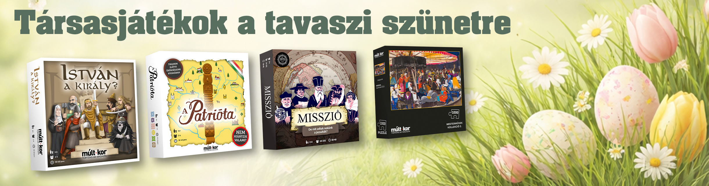 Társasjátékok a tavaszi szünetre.